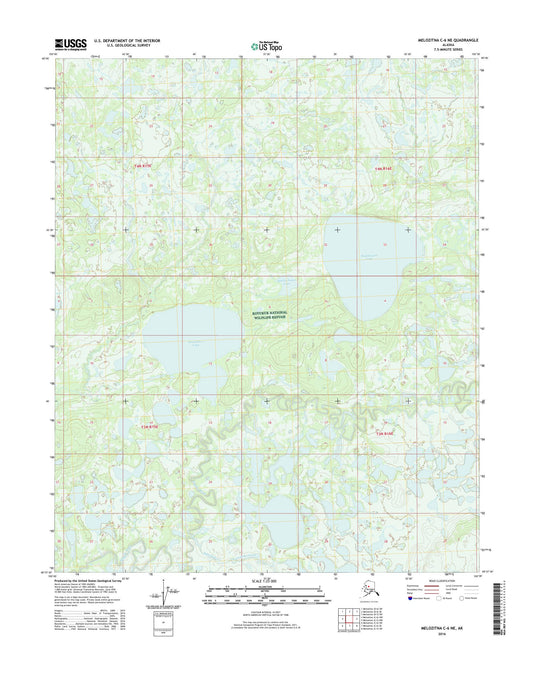 Melozitna C-6 NE Alaska US Topo Map Image