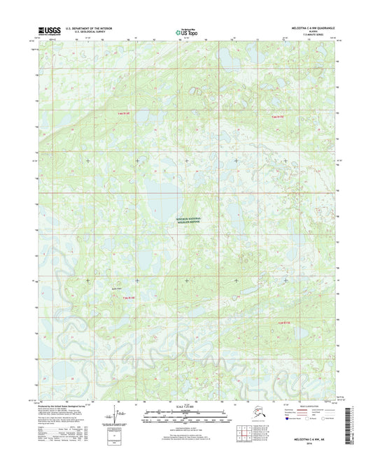 Melozitna C-6 NW Alaska US Topo Map Image
