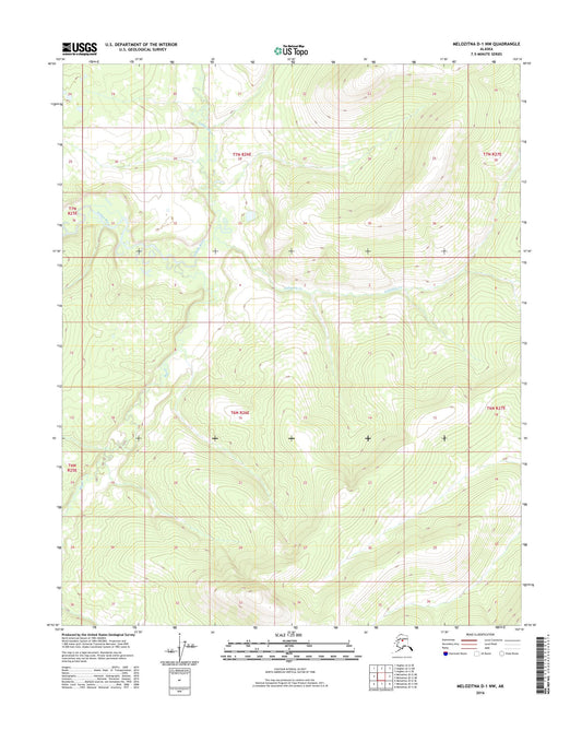 Melozitna D-1 NW Alaska US Topo Map Image
