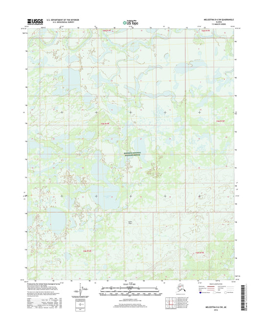 Melozitna D-6 SW Alaska US Topo Map Image
