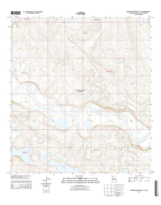 Misheguk Mountain A-1 SE Alaska US Topo Map Image