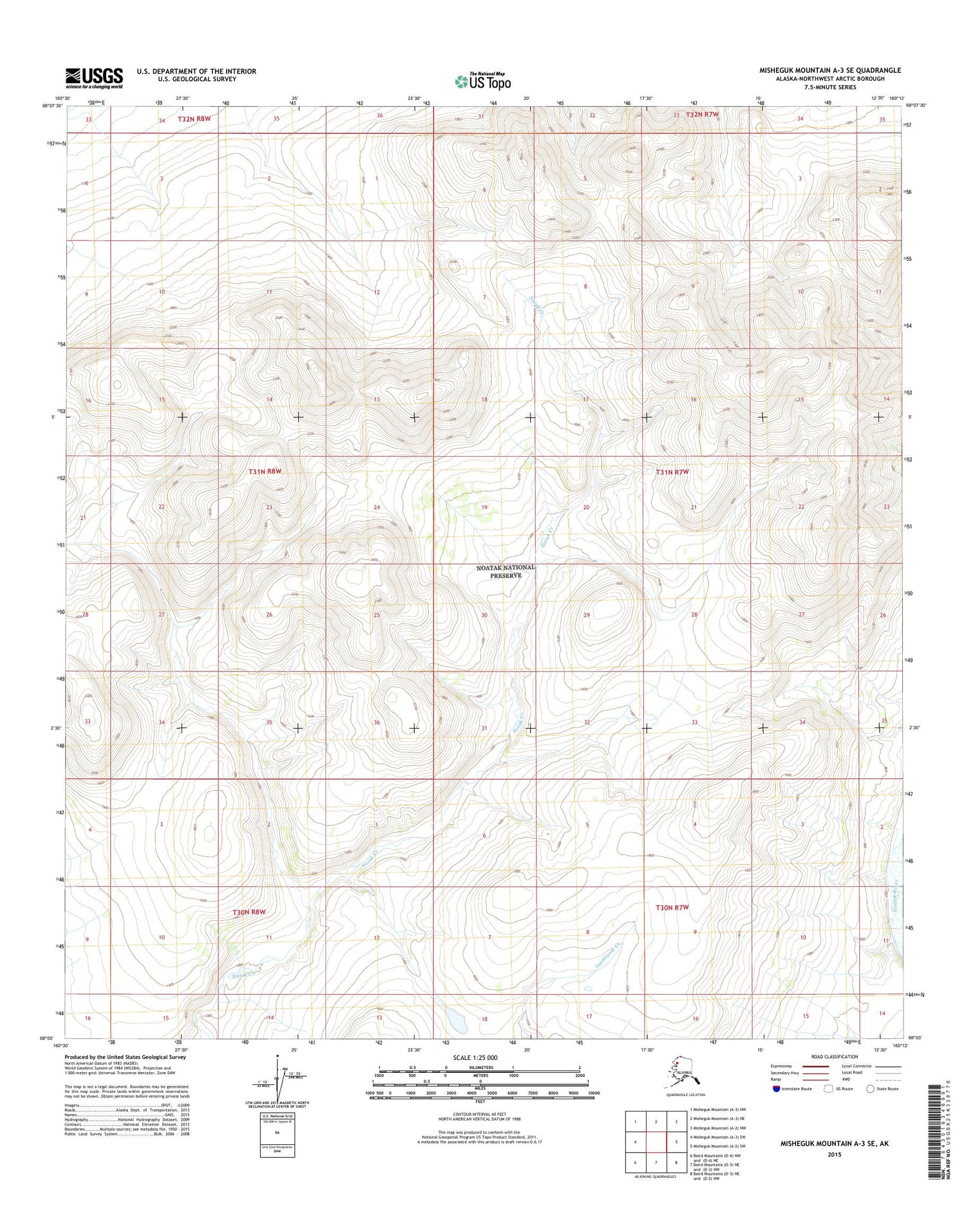 Misheguk Mountain A-3 SE Alaska US Topo Map Image