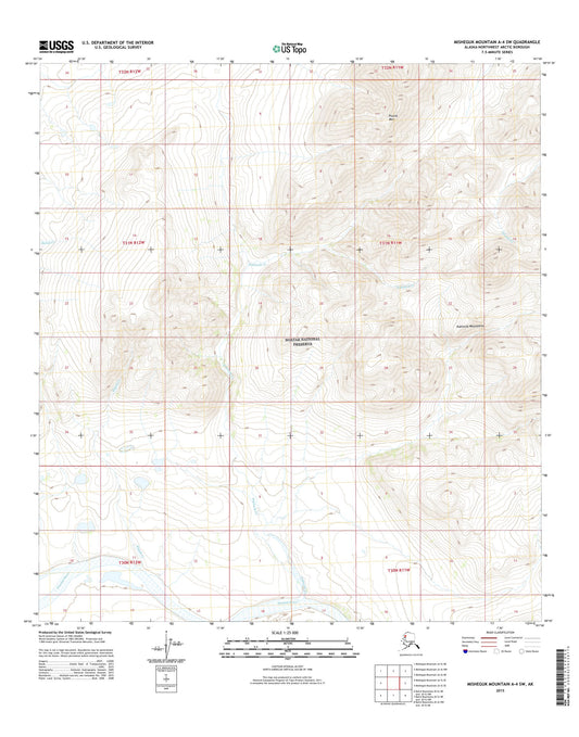 Misheguk Mountain A-4 SW Alaska US Topo Map Image