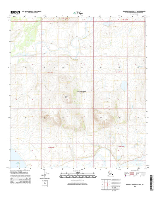 Misheguk Mountain A-5 SE Alaska US Topo Map Image