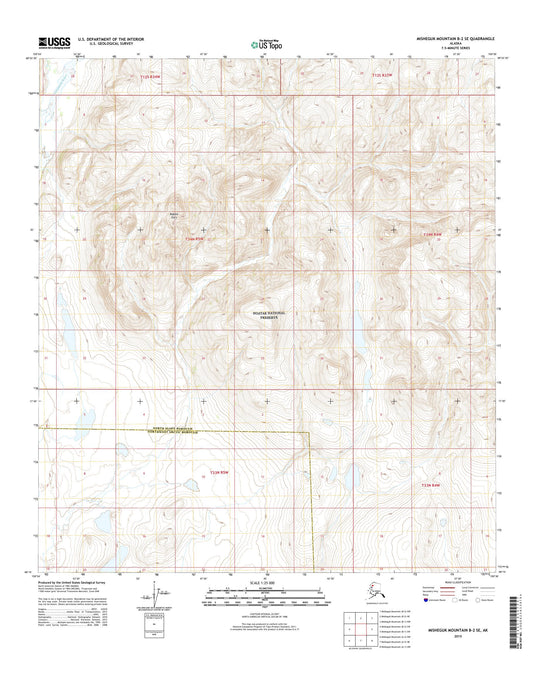 Misheguk Mountain B-2 SE Alaska US Topo Map Image