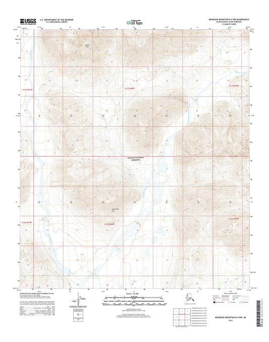 Misheguk Mountain B-4 NW Alaska US Topo Map Image