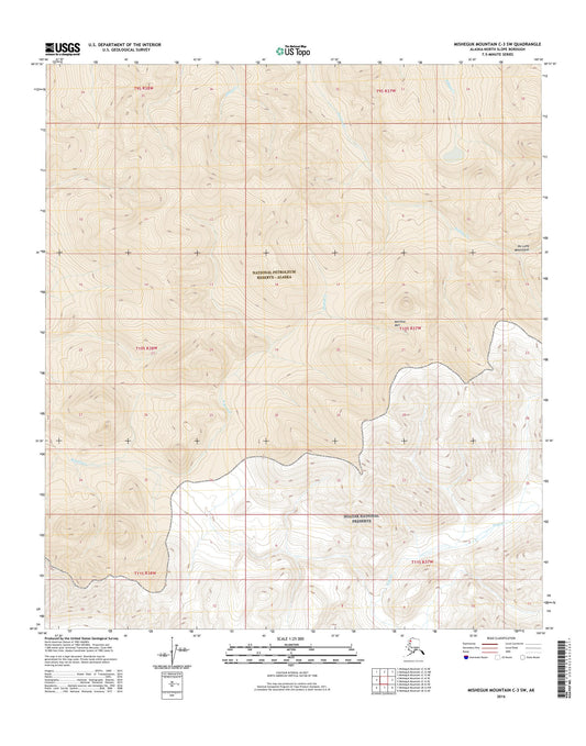 Misheguk Mountain C-3 SW Alaska US Topo Map Image