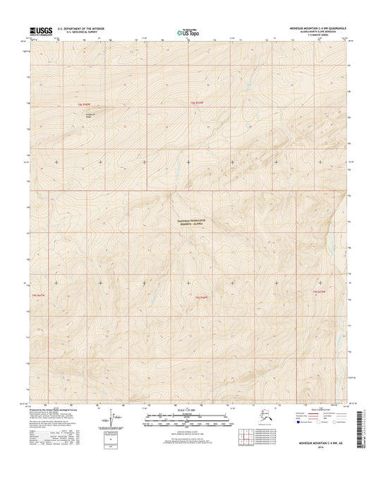 Misheguk Mountain C-4 NW Alaska US Topo Map Image
