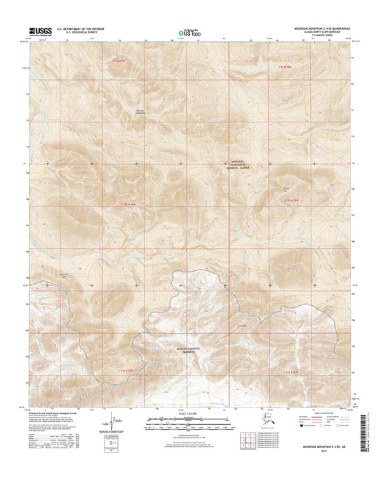 Misheguk Mountain C-4 SE Alaska US Topo Map Image