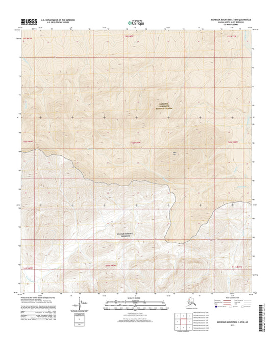 Misheguk Mountain C-4 SW Alaska US Topo Map Image