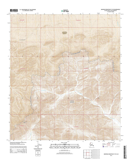 Misheguk Mountain C-5 SE Alaska US Topo Map Image