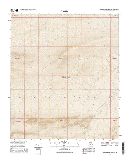 Misheguk Mountain D-2 SE Alaska US Topo Map Image