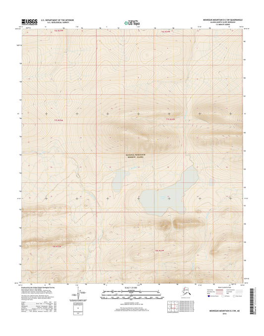 Misheguk Mountain D-2 SW Alaska US Topo Map Image