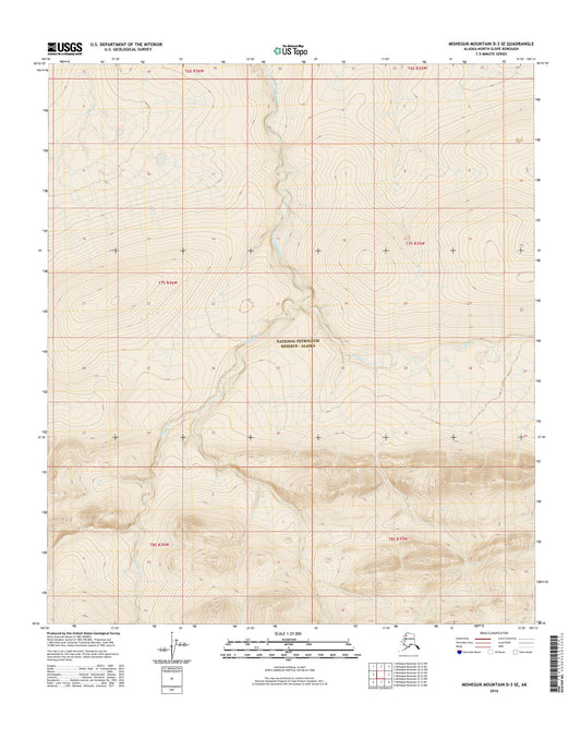 Misheguk Mountain D-3 SE Alaska US Topo Map Image