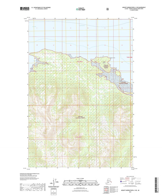 Mount Fairweather A-1 NE Alaska US Topo Map Image