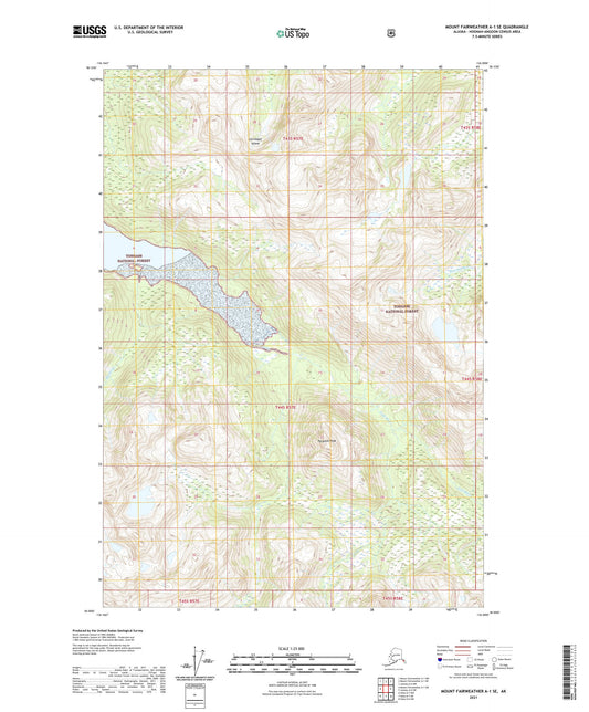 Mount Fairweather A-1 SE Alaska US Topo Map Image
