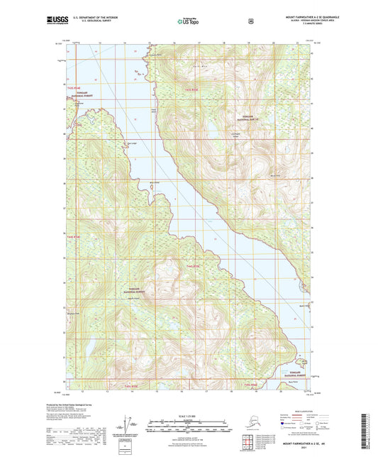 Mount Fairweather A-2 SE Alaska US Topo Map Image
