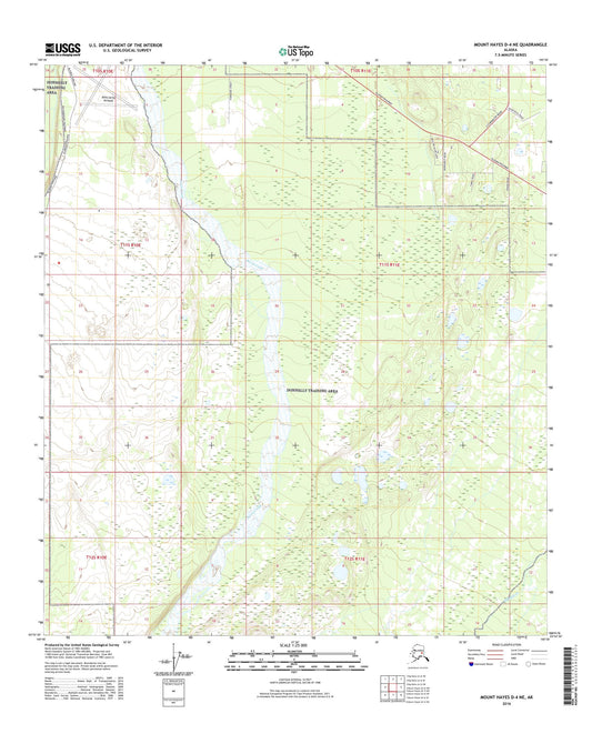 Mount Hayes D-4 NE Alaska US Topo Map Image