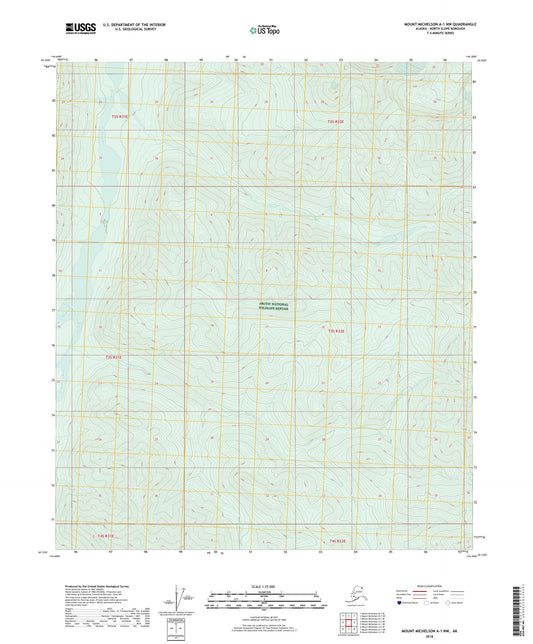 Mount Michelson A-1 NW Alaska US Topo Map Image
