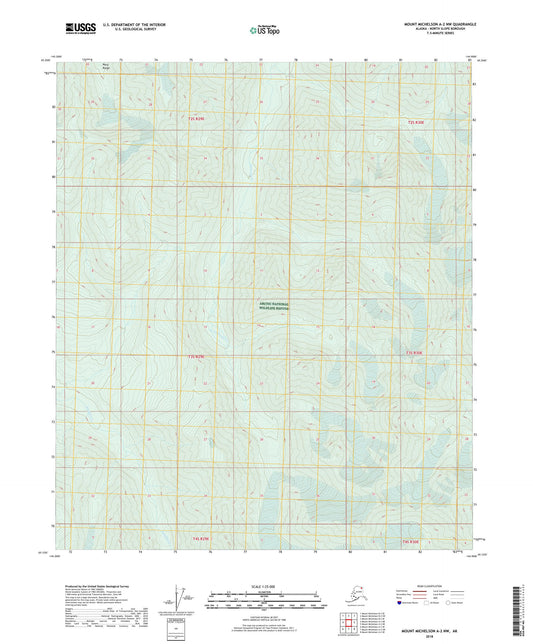 Mount Michelson A-2 NW Alaska US Topo Map Image