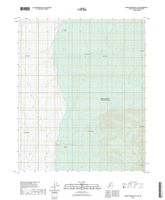 Mount Michelson C-4 SW Alaska US Topo Map Image