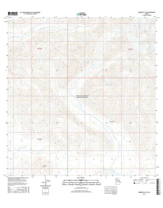 Nabesna A-2 SE Alaska US Topo Map Image