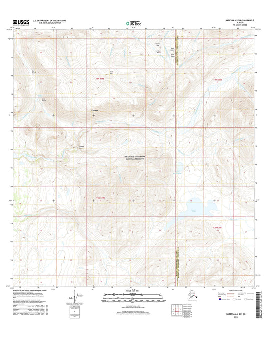 Nabesna A-2 SW Alaska US Topo Map Image