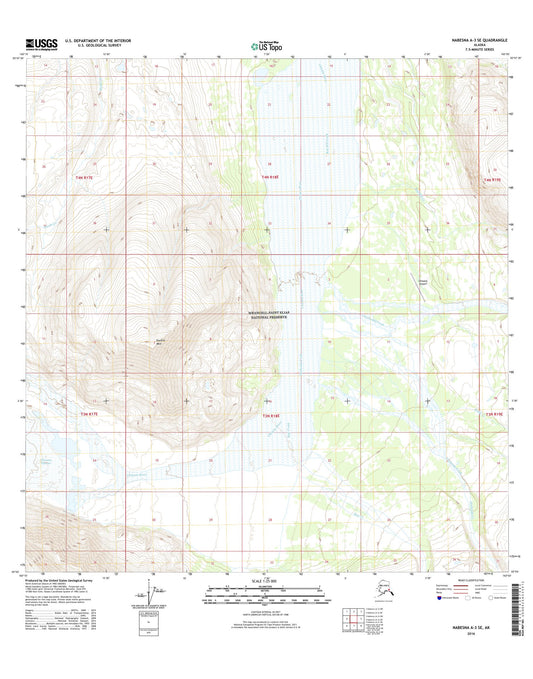 Nabesna A-3 SE Alaska US Topo Map Image