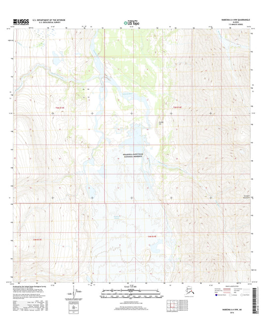 Nabesna A-4 NW Alaska US Topo Map Image