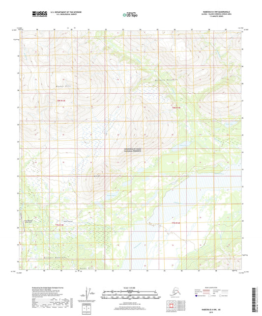 Nabesna B-4 NW Alaska US Topo Map Image