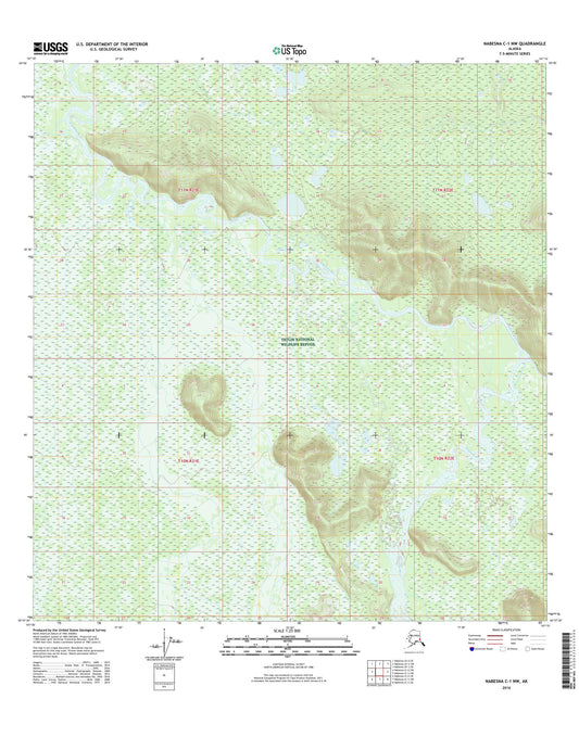 Nabesna C-1 NW Alaska US Topo Map Image
