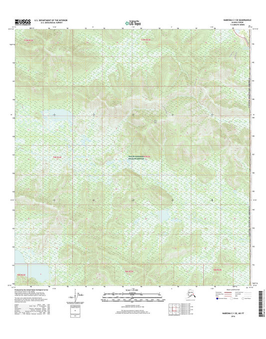 Nabesna C-1 SE Alaska US Topo Map Image