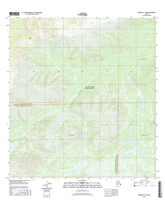 Nabesna C-3 NW Alaska US Topo Map Image