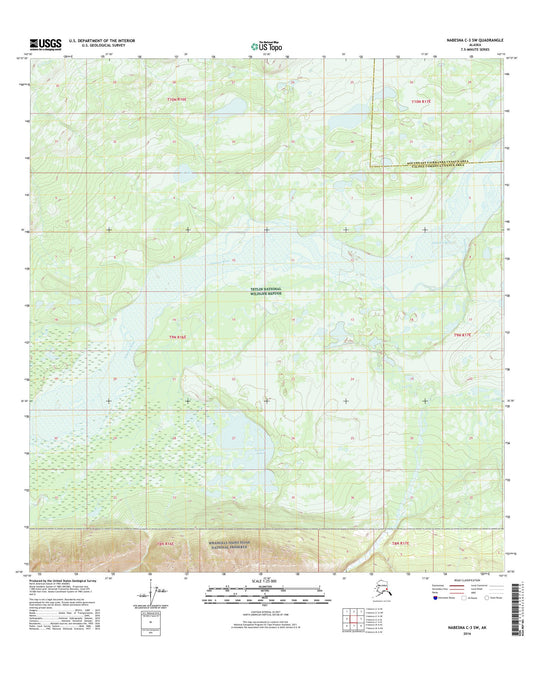 Nabesna C-3 SW Alaska US Topo Map Image