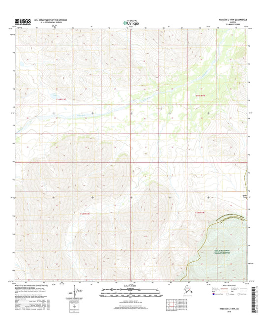 Nabesna C-4 NW Alaska US Topo Map Image