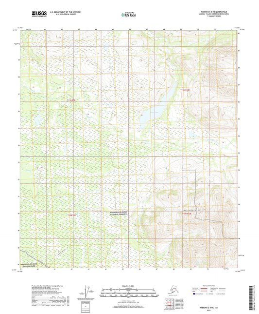 Nabesna C-6 NE Alaska US Topo Map Image