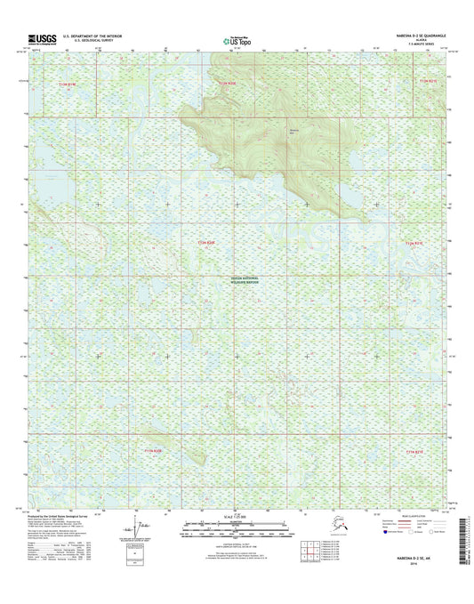 Nabesna D-2 SE Alaska US Topo Map Image
