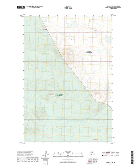Naknek A-1 NE Alaska US Topo Map Image
