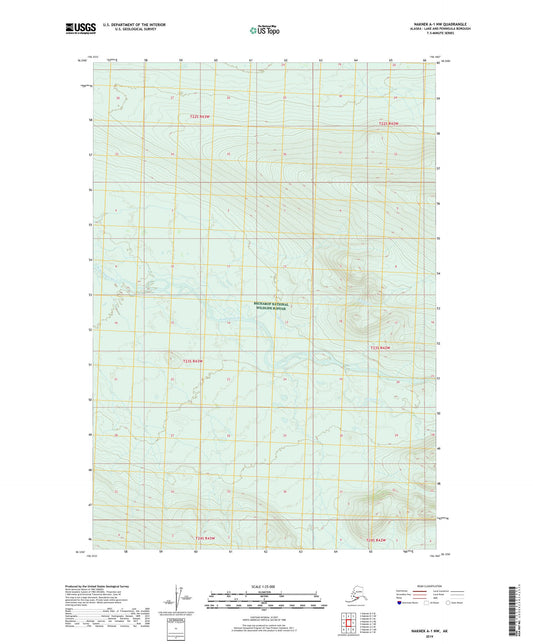 Naknek A-1 NW Alaska US Topo Map Image