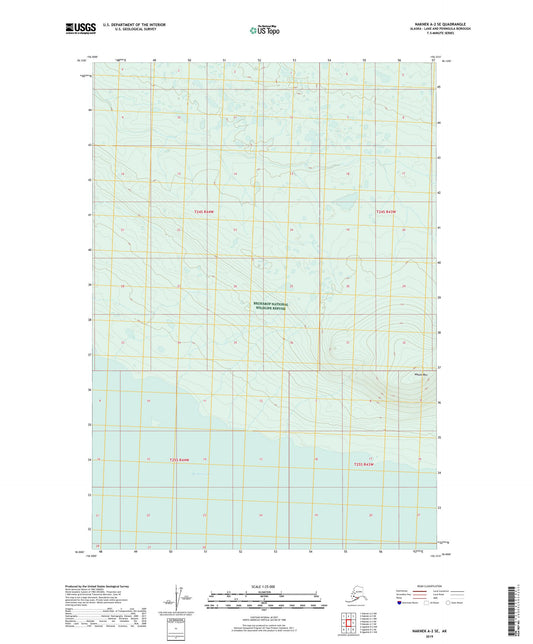 Naknek A-2 SE Alaska US Topo Map Image