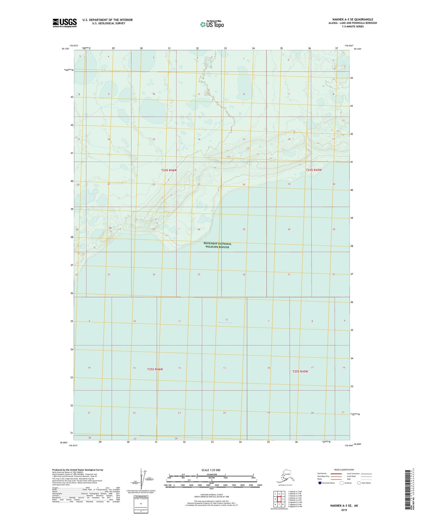 Naknek A-3 SE Alaska US Topo Map Image