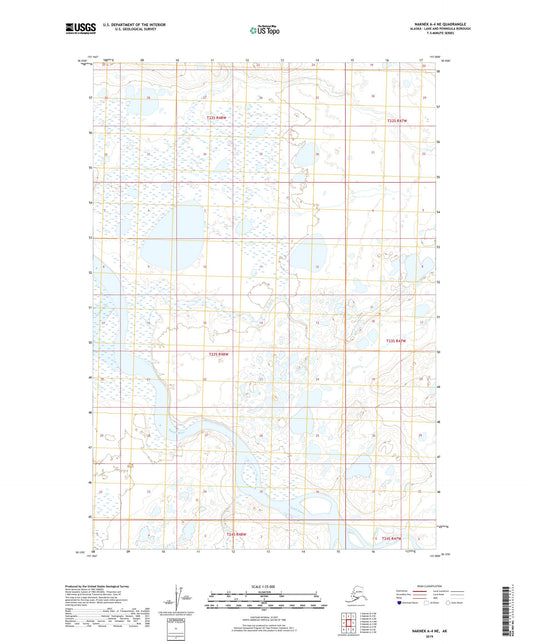 Naknek A-4 NE Alaska US Topo Map Image