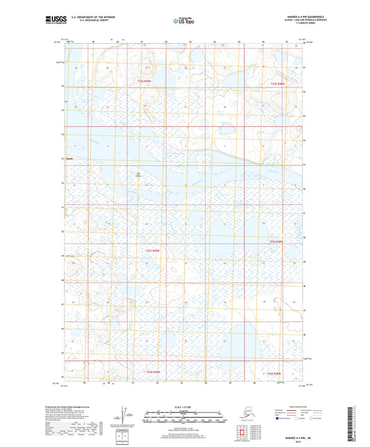 Naknek A-4 NW Alaska US Topo Map Image