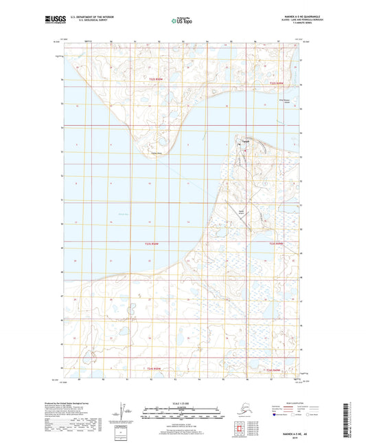 Naknek A-5 NE Alaska US Topo Map Image