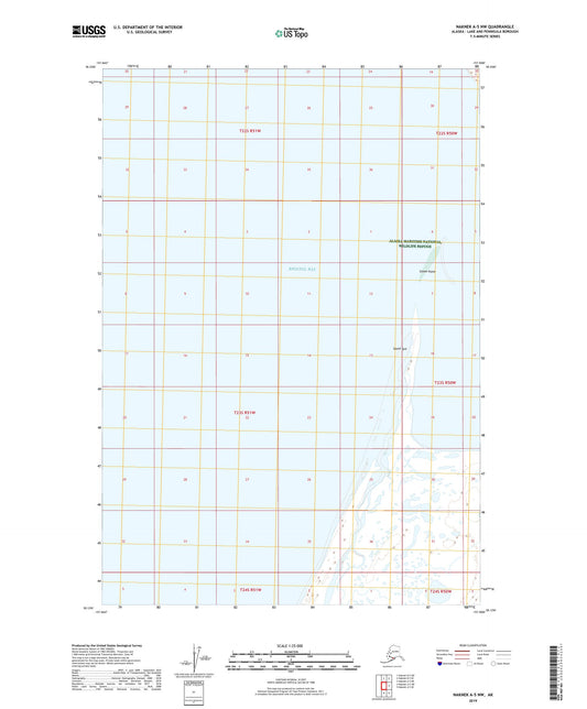 Naknek A-5 NW Alaska US Topo Map Image