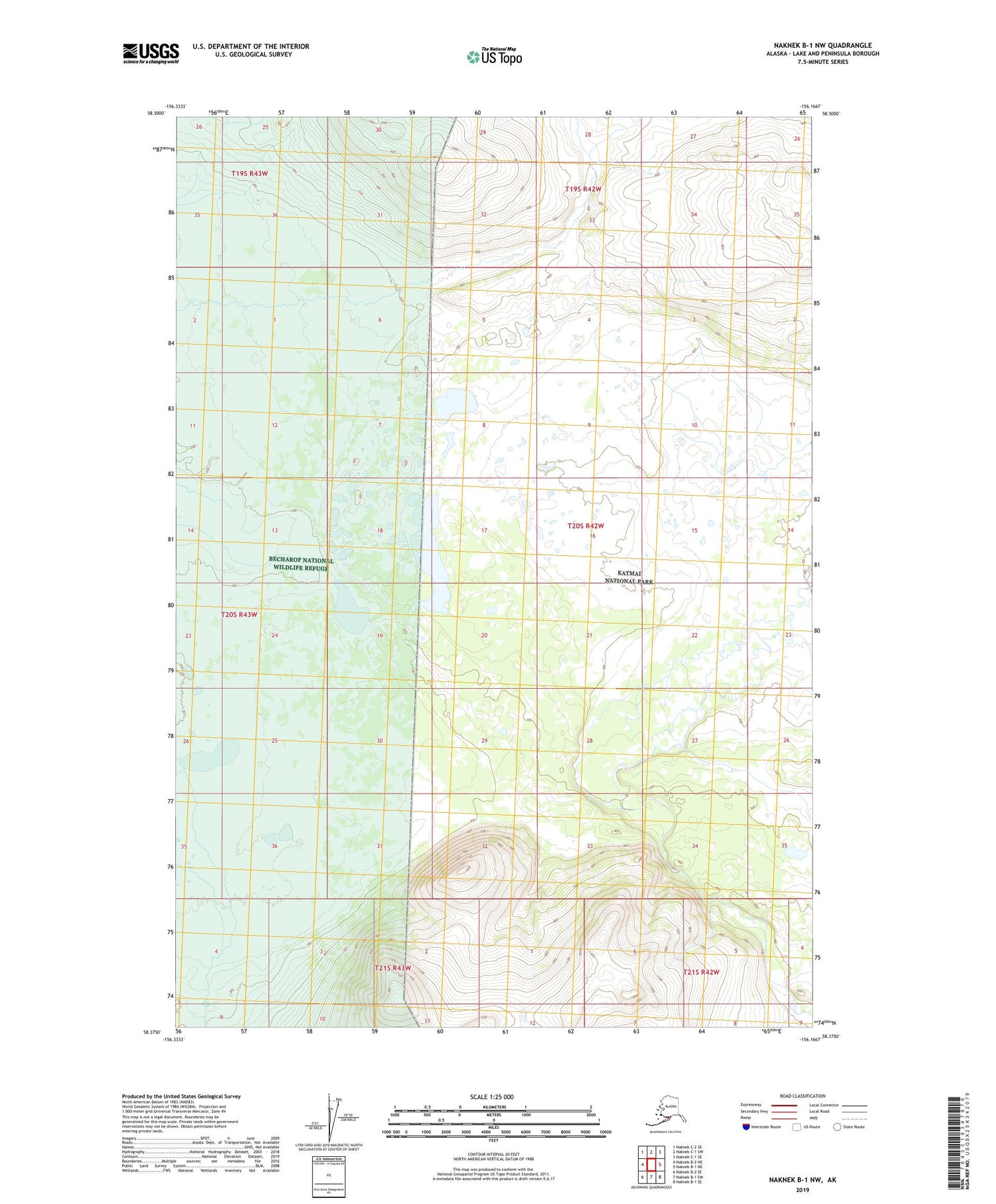 Naknek B-1 NW Alaska US Topo Map Image