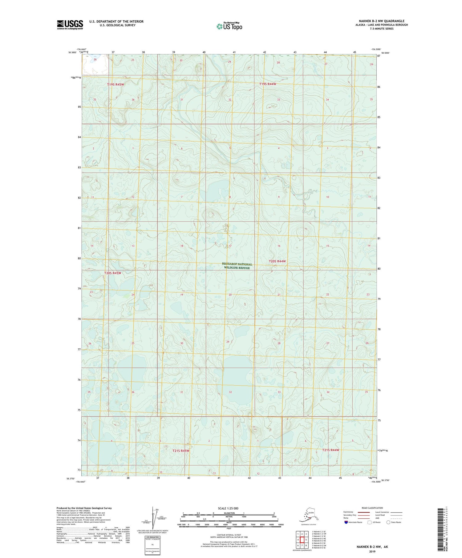 Naknek B-2 NW Alaska US Topo Map Image