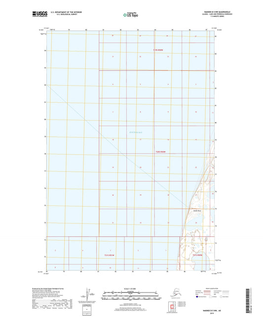 Naknek B-5 NW Alaska US Topo Map Image