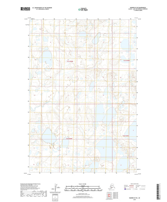 Naknek B-5 SE Alaska US Topo Map Image