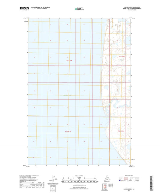 Naknek B-5 SW Alaska US Topo Map Image